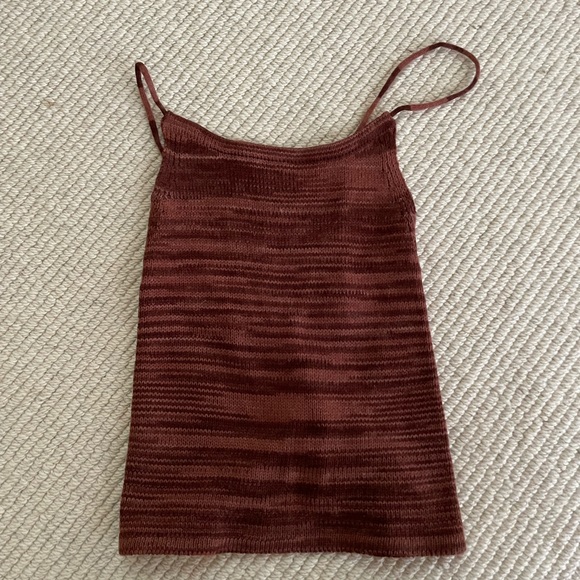 thrifted top with nice tanned colours - Picture 2 of 3